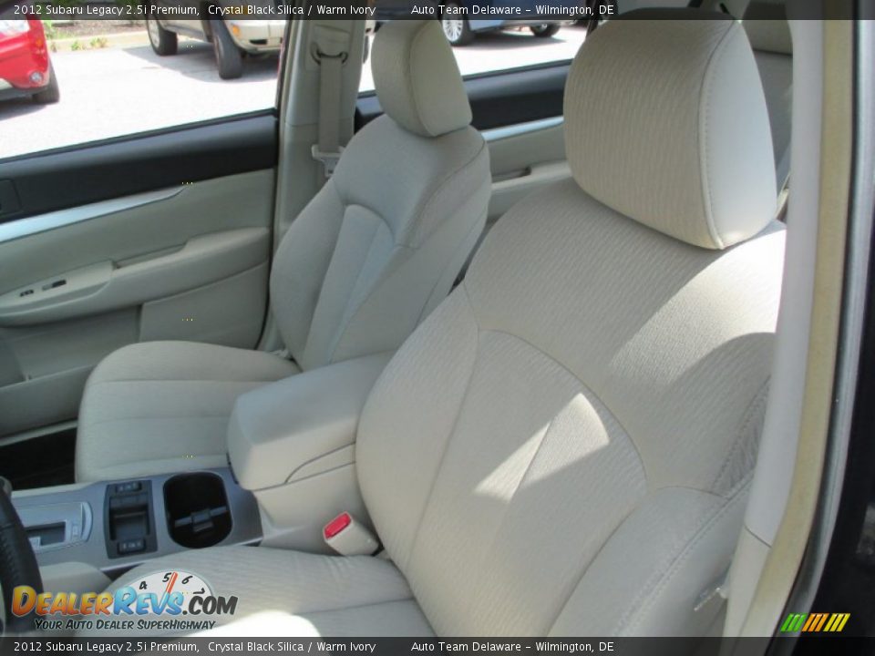2012 Subaru Legacy 2.5i Premium Crystal Black Silica / Warm Ivory Photo #9