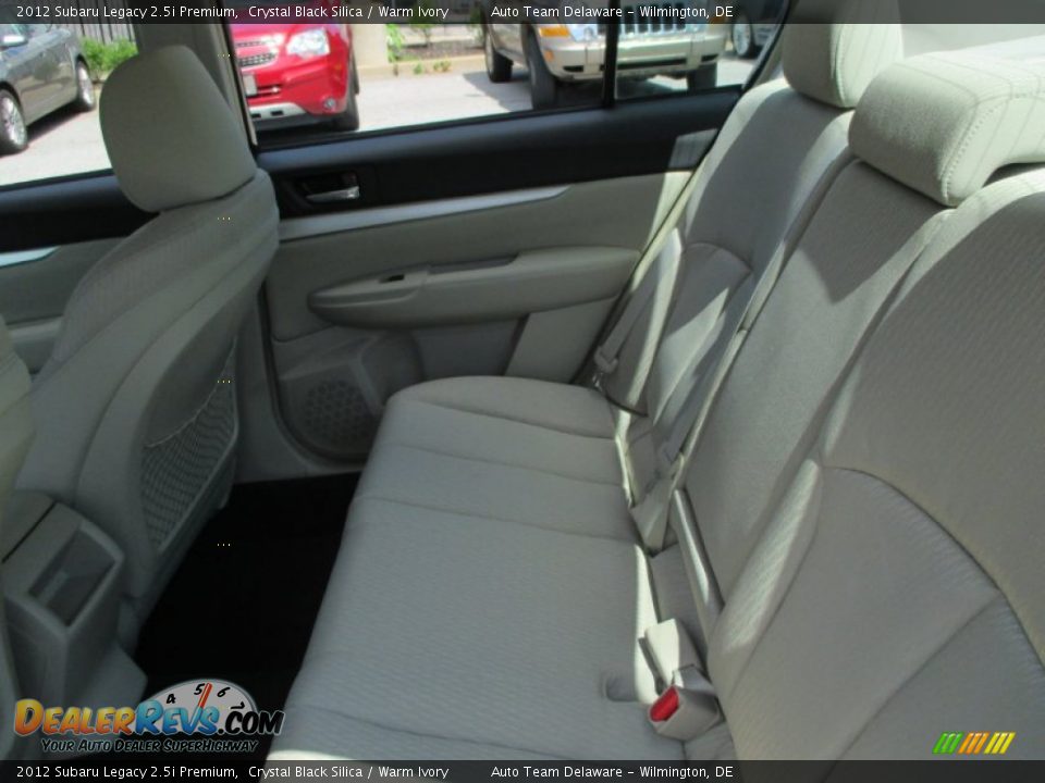 2012 Subaru Legacy 2.5i Premium Crystal Black Silica / Warm Ivory Photo #15