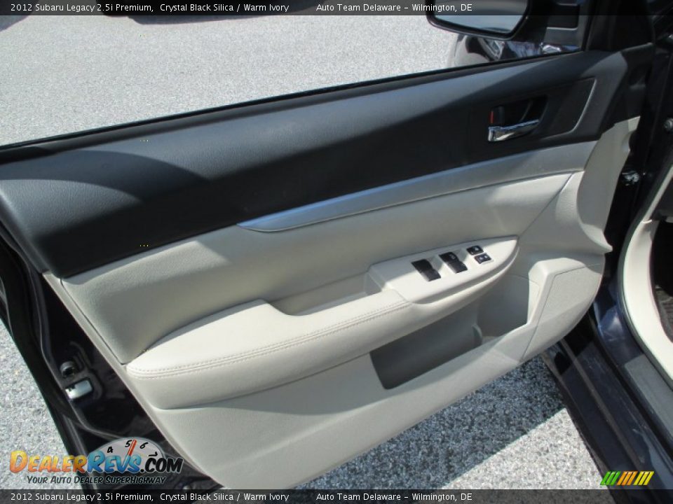 2012 Subaru Legacy 2.5i Premium Crystal Black Silica / Warm Ivory Photo #20