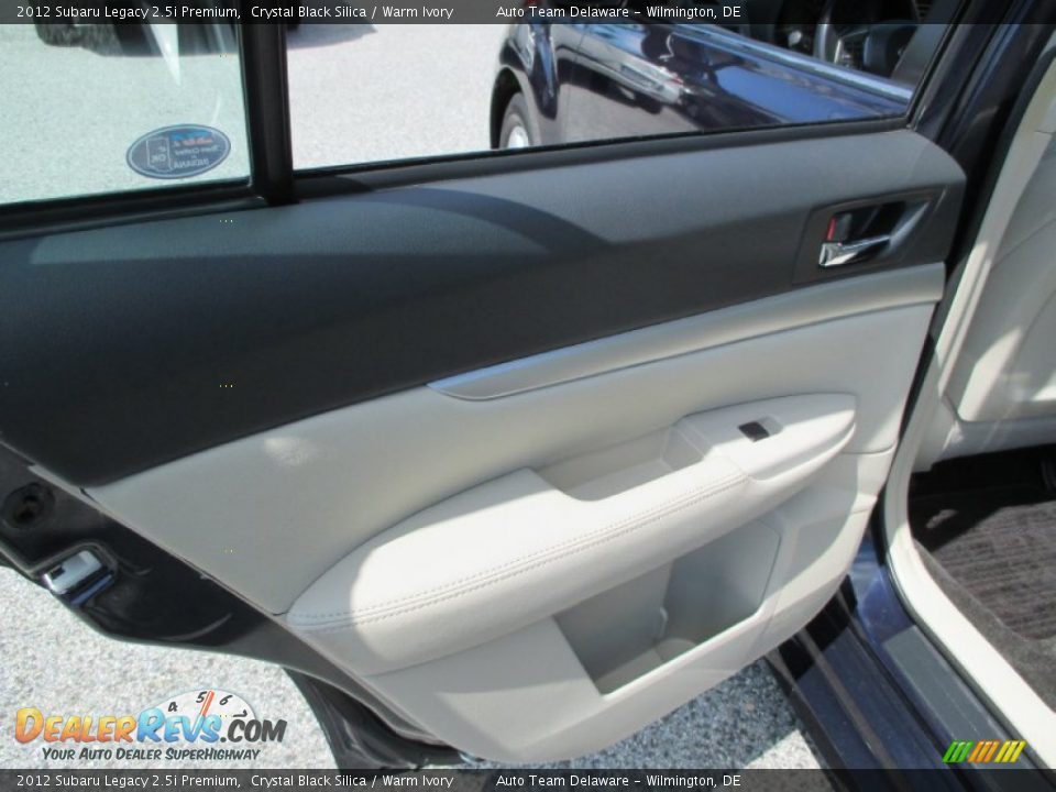 2012 Subaru Legacy 2.5i Premium Crystal Black Silica / Warm Ivory Photo #22