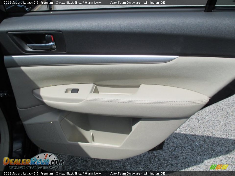 2012 Subaru Legacy 2.5i Premium Crystal Black Silica / Warm Ivory Photo #23