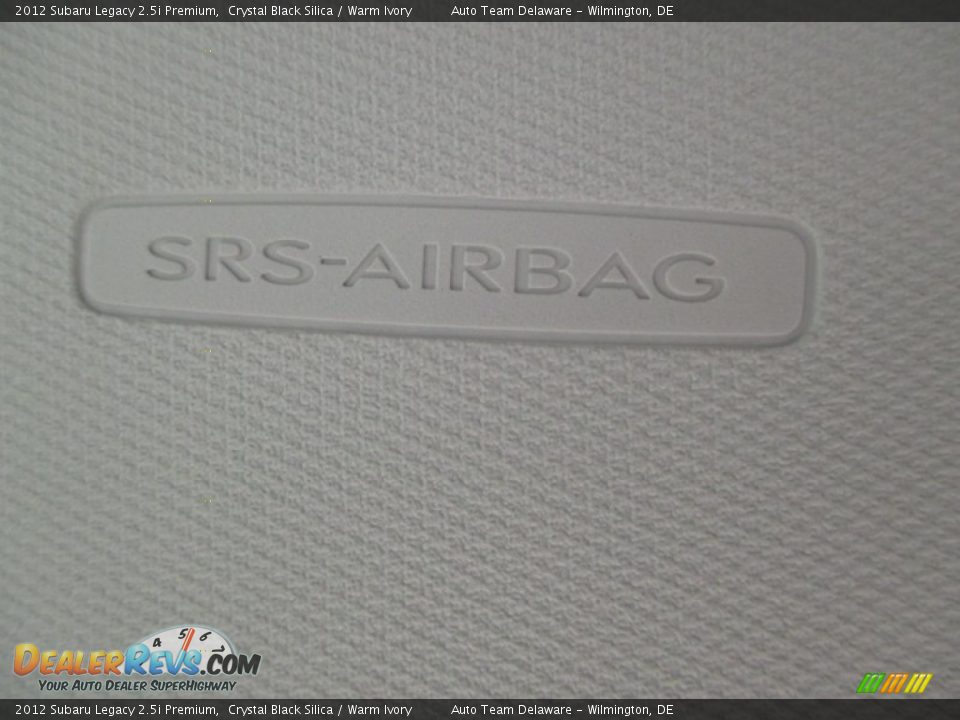 2012 Subaru Legacy 2.5i Premium Crystal Black Silica / Warm Ivory Photo #24