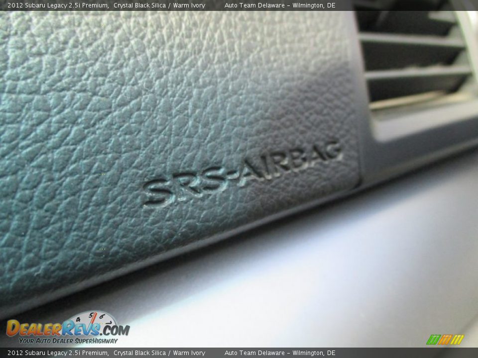 2012 Subaru Legacy 2.5i Premium Crystal Black Silica / Warm Ivory Photo #25