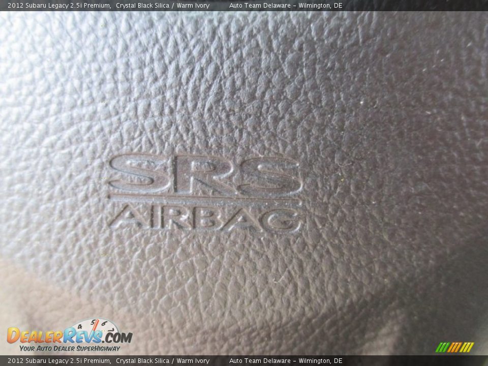 2012 Subaru Legacy 2.5i Premium Crystal Black Silica / Warm Ivory Photo #26