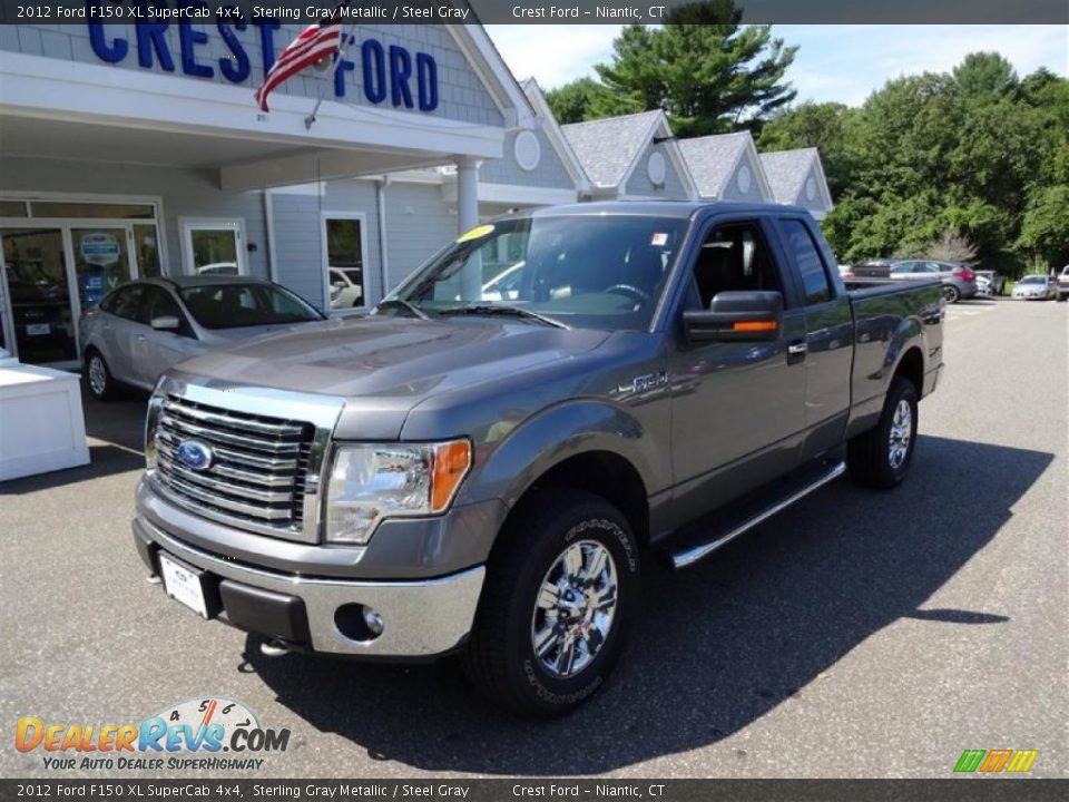2012 Ford F150 XL SuperCab 4x4 Sterling Gray Metallic / Steel Gray Photo #3