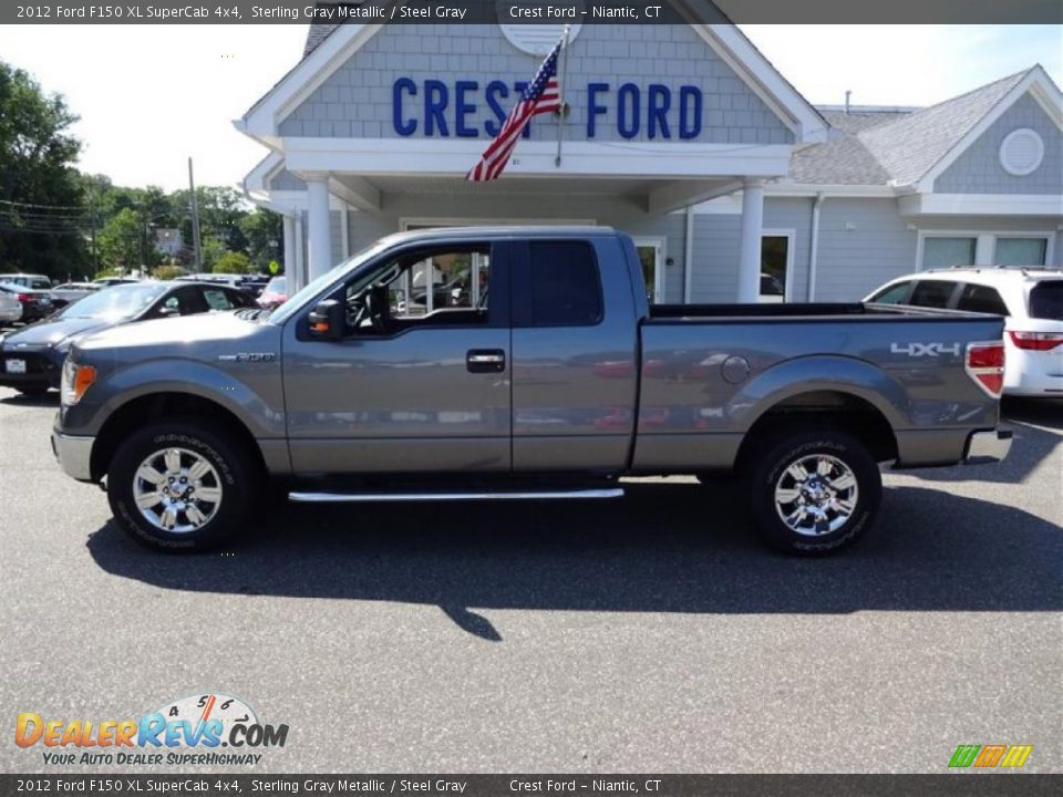2012 Ford F150 XL SuperCab 4x4 Sterling Gray Metallic / Steel Gray Photo #4