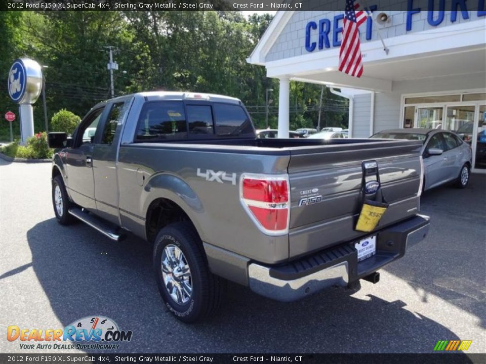 2012 Ford F150 XL SuperCab 4x4 Sterling Gray Metallic / Steel Gray Photo #5