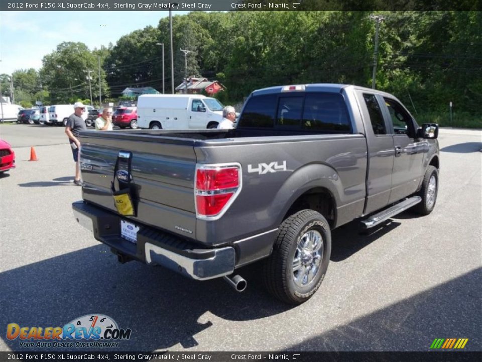 2012 Ford F150 XL SuperCab 4x4 Sterling Gray Metallic / Steel Gray Photo #7