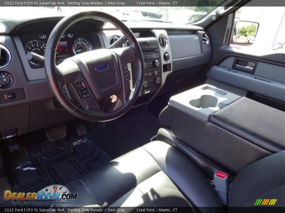 2012 Ford F150 XL SuperCab 4x4 Sterling Gray Metallic / Steel Gray Photo #10