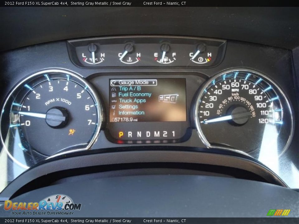 2012 Ford F150 XL SuperCab 4x4 Sterling Gray Metallic / Steel Gray Photo #13