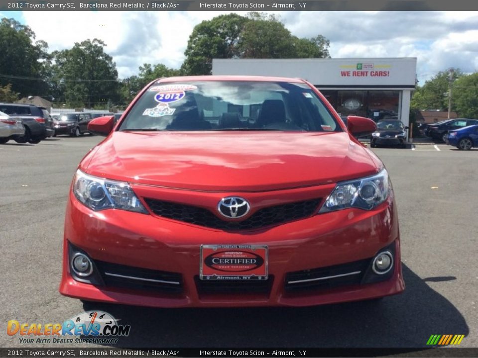 2012 Toyota Camry SE Barcelona Red Metallic / Black/Ash Photo #2