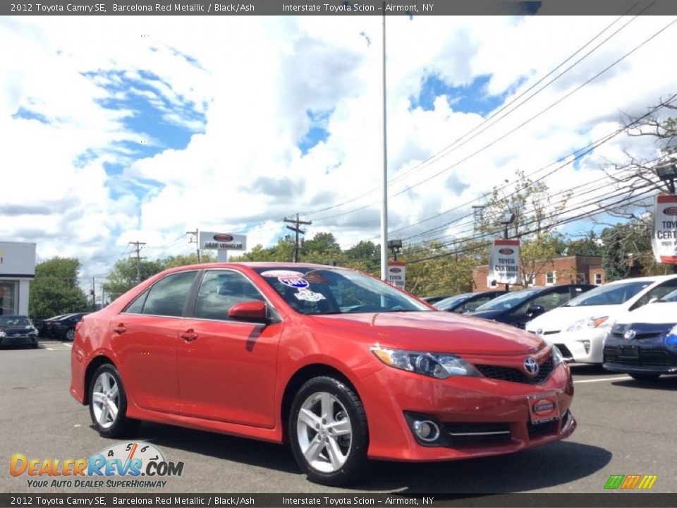 2012 Toyota Camry SE Barcelona Red Metallic / Black/Ash Photo #3