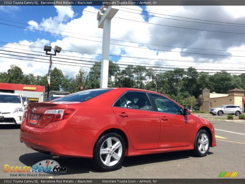 2012 Toyota Camry SE Barcelona Red Metallic / Black/Ash Photo #4