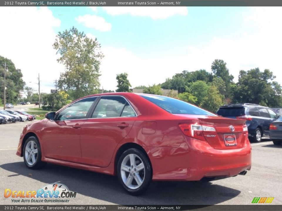 2012 Toyota Camry SE Barcelona Red Metallic / Black/Ash Photo #6