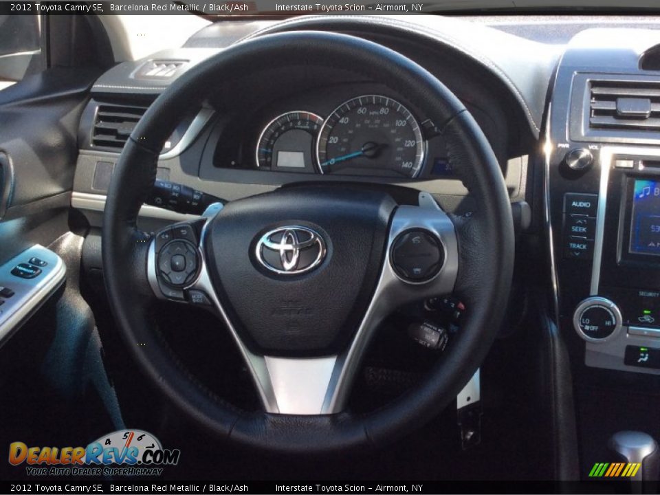 2012 Toyota Camry SE Barcelona Red Metallic / Black/Ash Photo #12