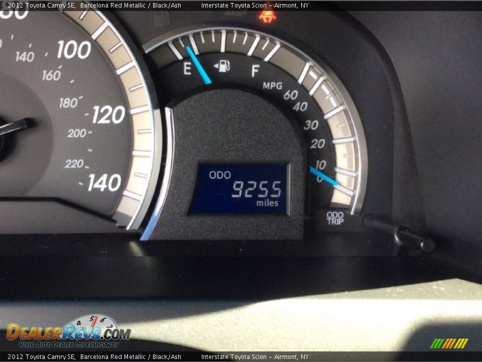 2012 Toyota Camry SE Barcelona Red Metallic / Black/Ash Photo #13