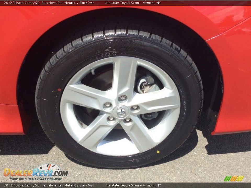 2012 Toyota Camry SE Barcelona Red Metallic / Black/Ash Photo #21
