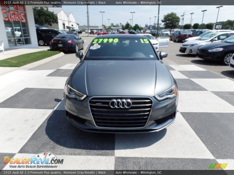 2015 Audi A3 2.0 Premium Plus quattro Monsoon Gray Metallic / Black Photo #2