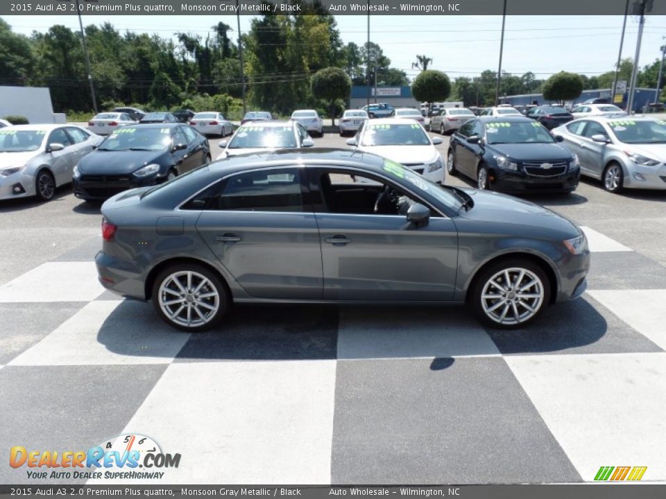 2015 Audi A3 2.0 Premium Plus quattro Monsoon Gray Metallic / Black Photo #3