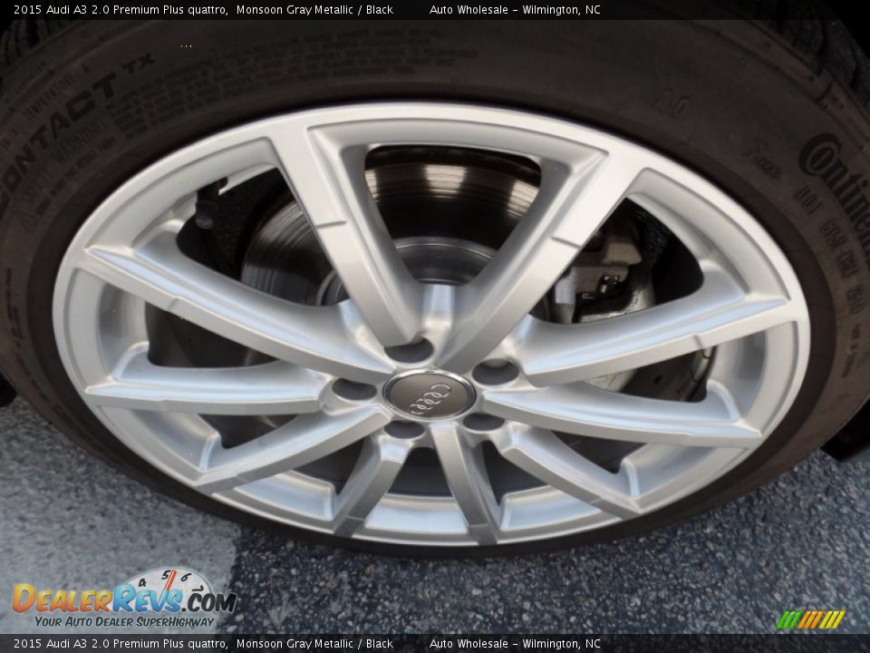 2015 Audi A3 2.0 Premium Plus quattro Monsoon Gray Metallic / Black Photo #7