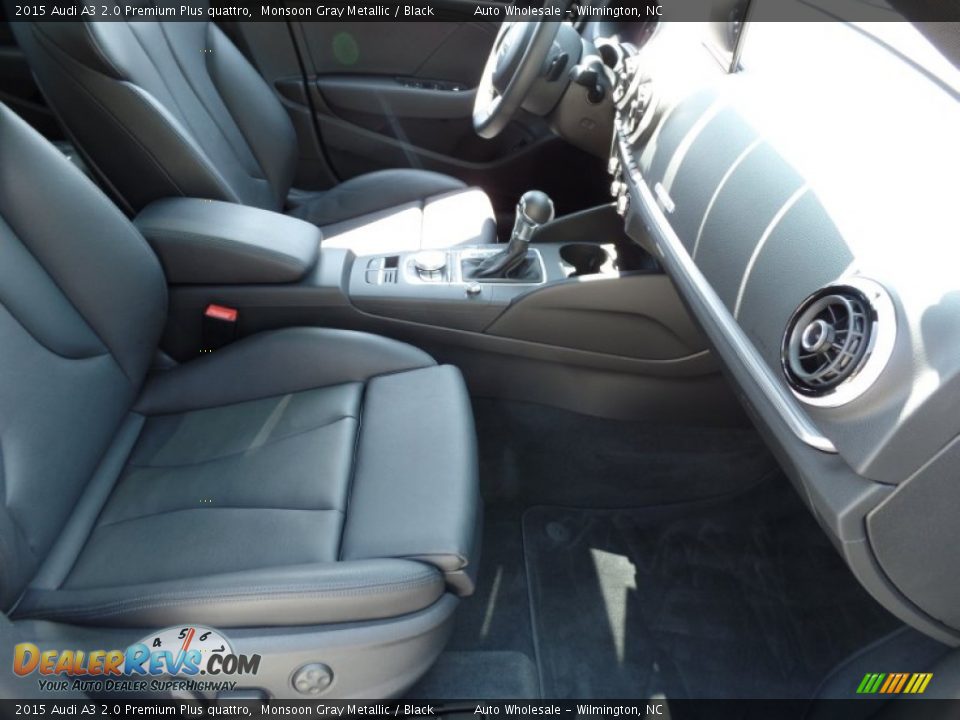 2015 Audi A3 2.0 Premium Plus quattro Monsoon Gray Metallic / Black Photo #13