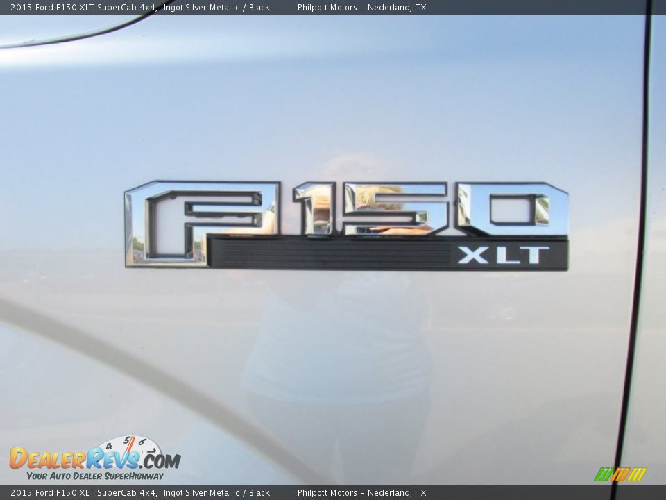 2015 Ford F150 XLT SuperCab 4x4 Ingot Silver Metallic / Black Photo #14