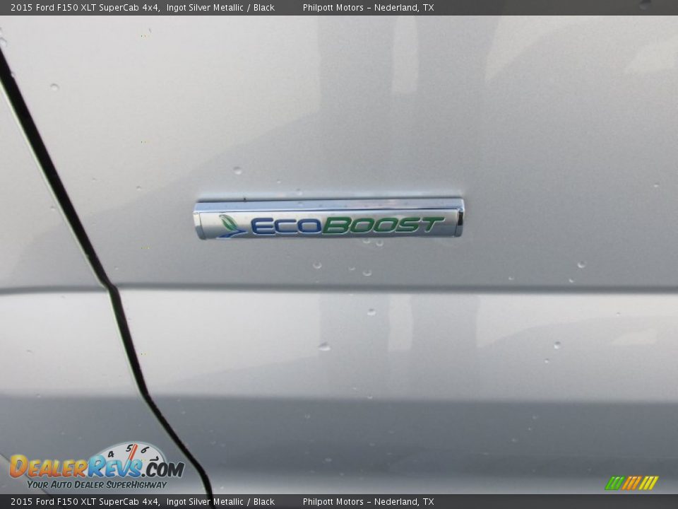 2015 Ford F150 XLT SuperCab 4x4 Ingot Silver Metallic / Black Photo #15
