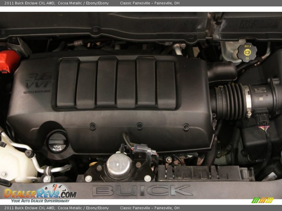 2011 Buick Enclave CXL AWD Cocoa Metallic / Ebony/Ebony Photo #12