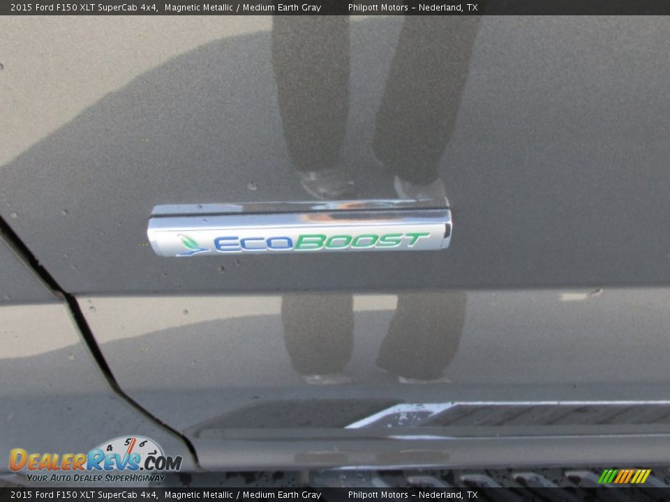 2015 Ford F150 XLT SuperCab 4x4 Magnetic Metallic / Medium Earth Gray Photo #15