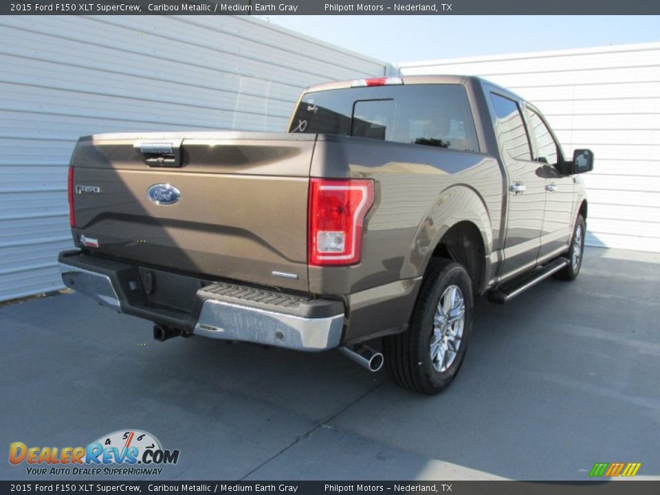 2015 Ford F150 XLT SuperCrew Caribou Metallic / Medium Earth Gray Photo #4