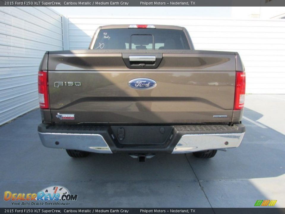 2015 Ford F150 XLT SuperCrew Caribou Metallic / Medium Earth Gray Photo #5