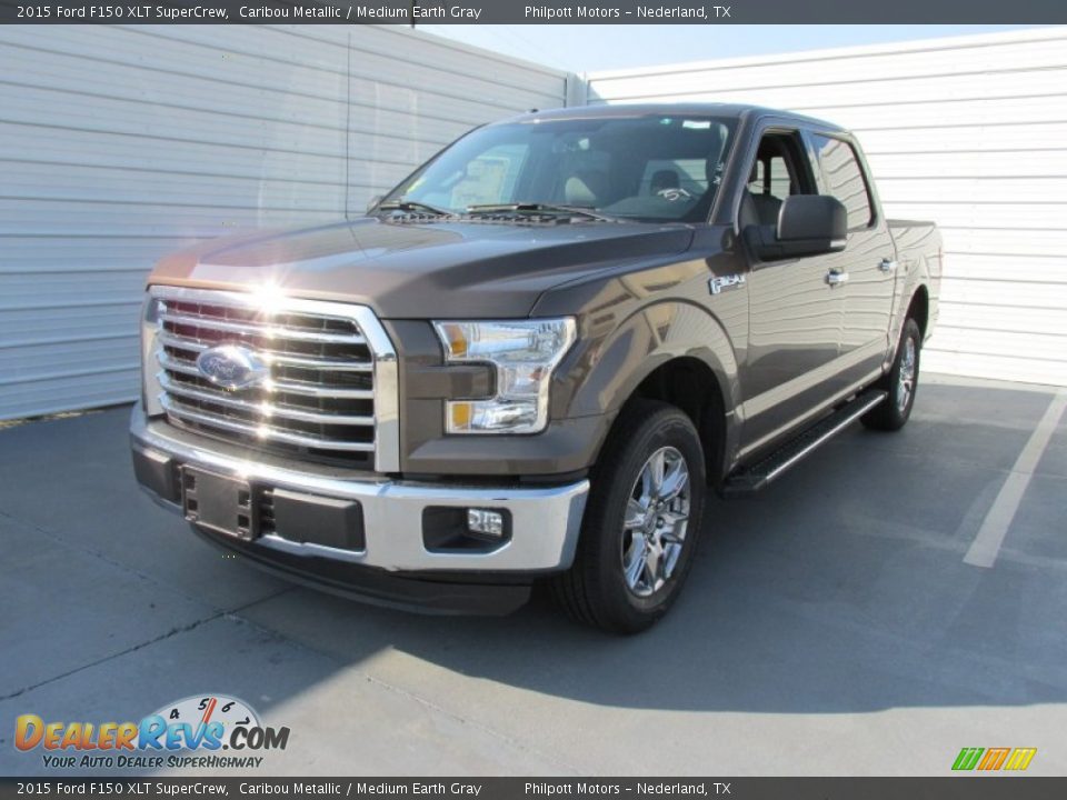 2015 Ford F150 XLT SuperCrew Caribou Metallic / Medium Earth Gray Photo #7