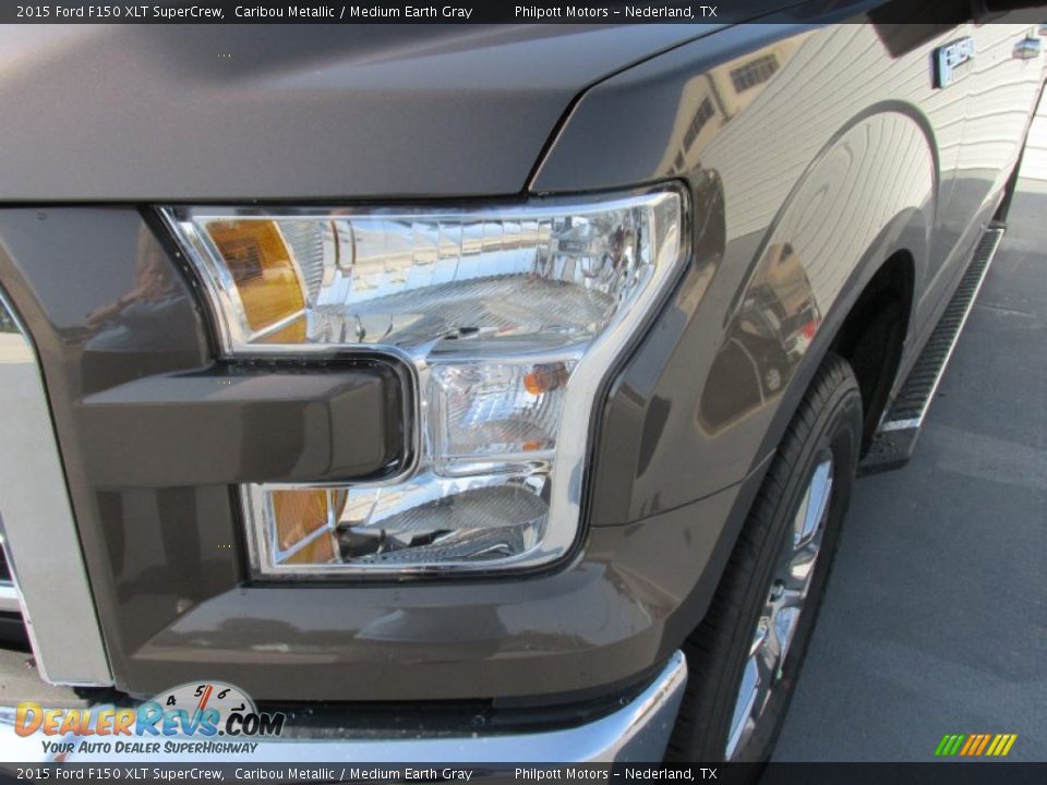 2015 Ford F150 XLT SuperCrew Caribou Metallic / Medium Earth Gray Photo #9