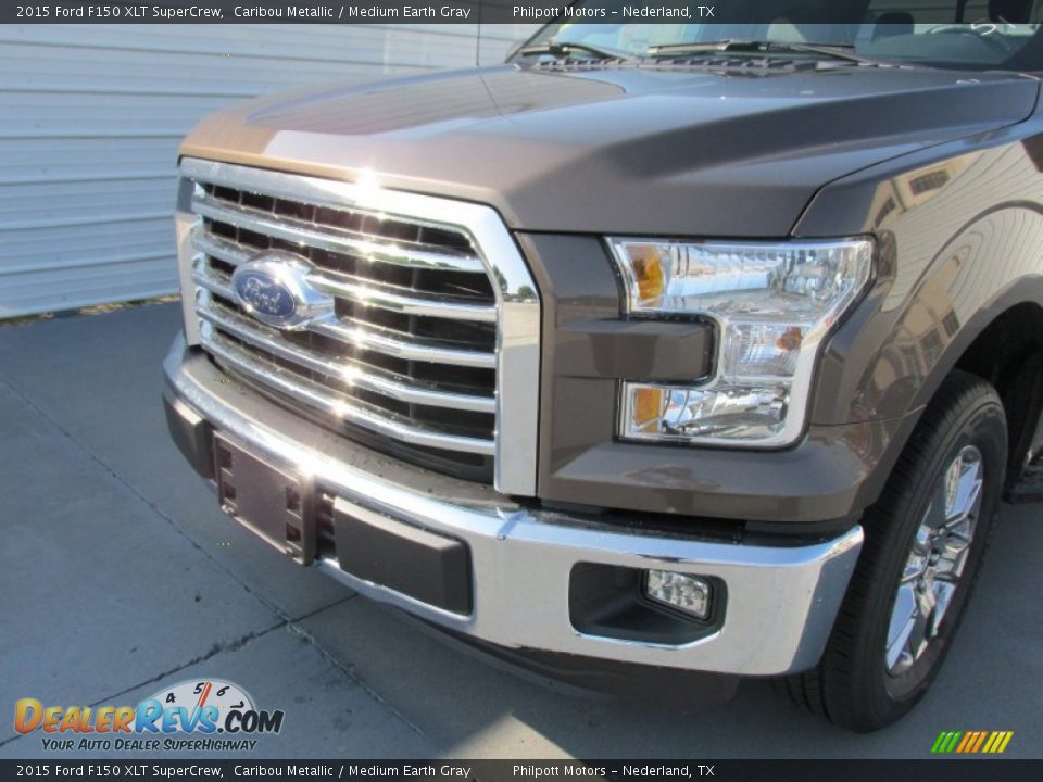 2015 Ford F150 XLT SuperCrew Caribou Metallic / Medium Earth Gray Photo #10