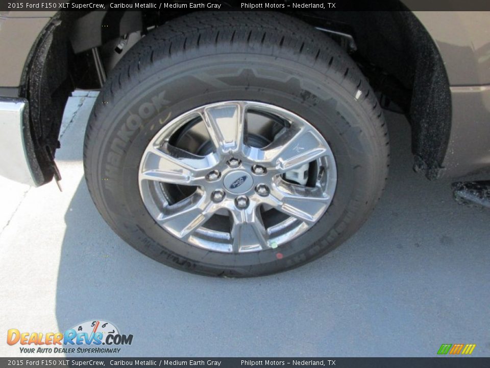 2015 Ford F150 XLT SuperCrew Caribou Metallic / Medium Earth Gray Photo #11