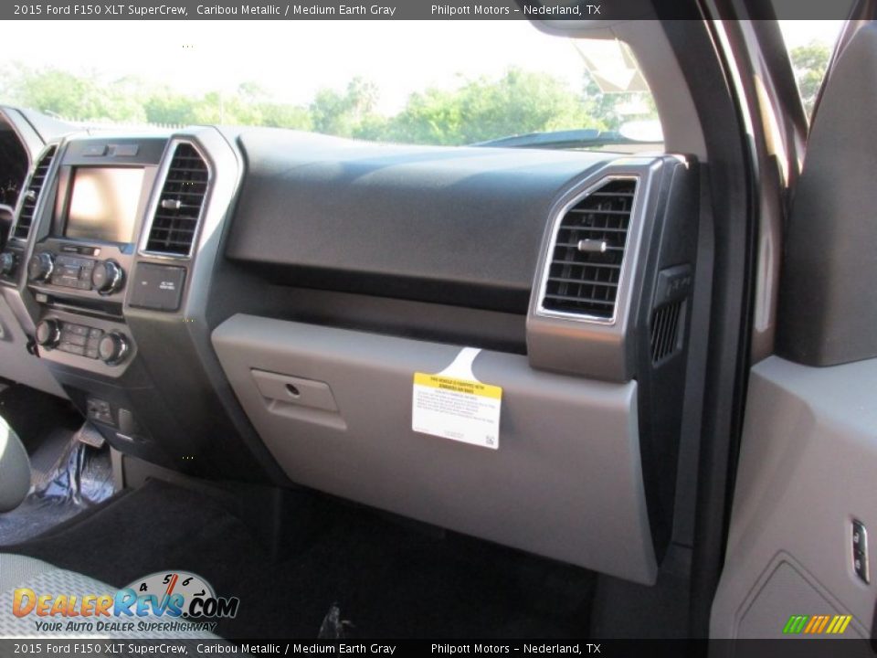 2015 Ford F150 XLT SuperCrew Caribou Metallic / Medium Earth Gray Photo #17