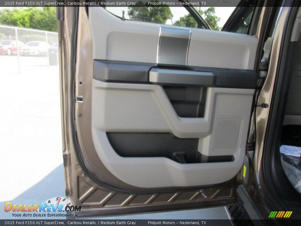 2015 Ford F150 XLT SuperCrew Caribou Metallic / Medium Earth Gray Photo #18