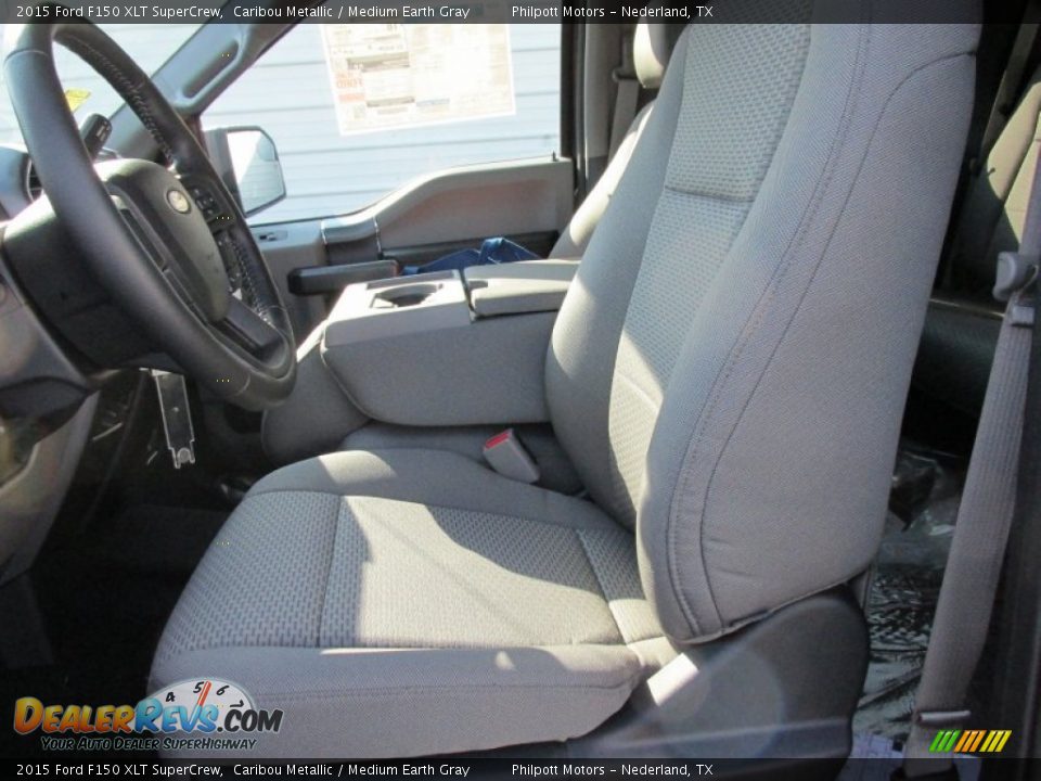 2015 Ford F150 XLT SuperCrew Caribou Metallic / Medium Earth Gray Photo #22