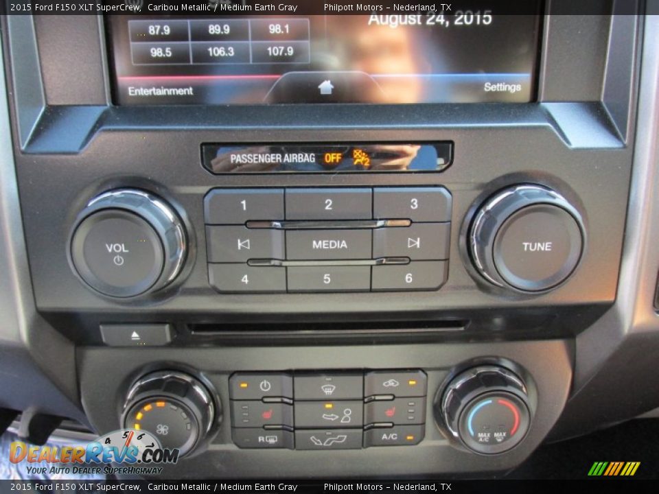 2015 Ford F150 XLT SuperCrew Caribou Metallic / Medium Earth Gray Photo #27