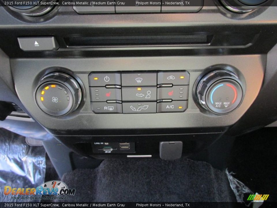 2015 Ford F150 XLT SuperCrew Caribou Metallic / Medium Earth Gray Photo #28