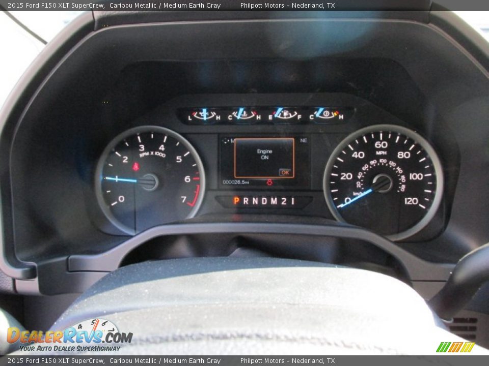 2015 Ford F150 XLT SuperCrew Caribou Metallic / Medium Earth Gray Photo #32