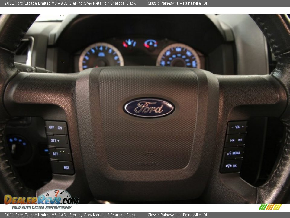 2011 Ford Escape Limited V6 4WD Sterling Grey Metallic / Charcoal Black Photo #6