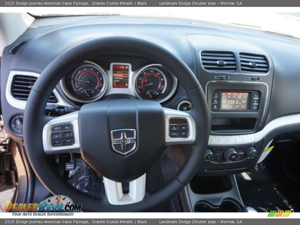 2015 Dodge Journey American Value Package Granite Crystal Metallic / Black Photo #7