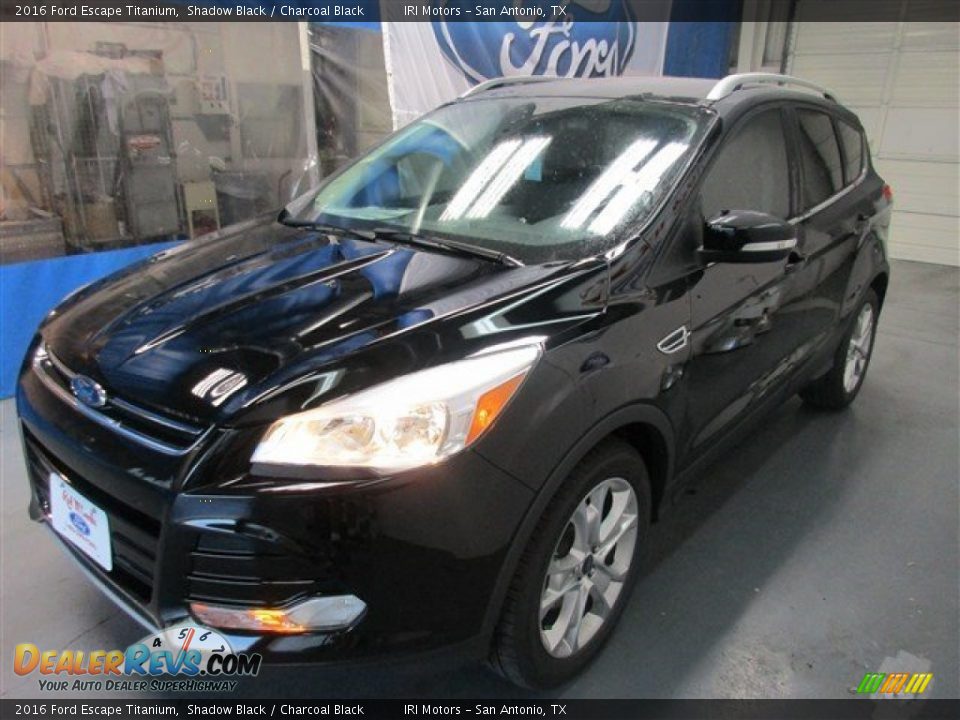 2016 Ford Escape Titanium Shadow Black / Charcoal Black Photo #3