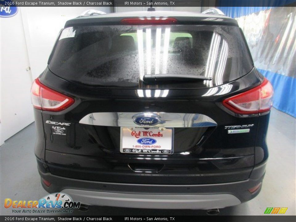 2016 Ford Escape Titanium Shadow Black / Charcoal Black Photo #5