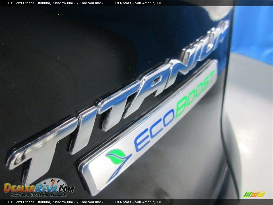 2016 Ford Escape Titanium Shadow Black / Charcoal Black Photo #7