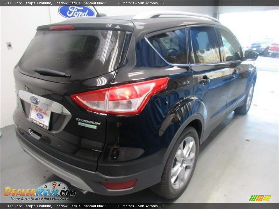 2016 Ford Escape Titanium Shadow Black / Charcoal Black Photo #8