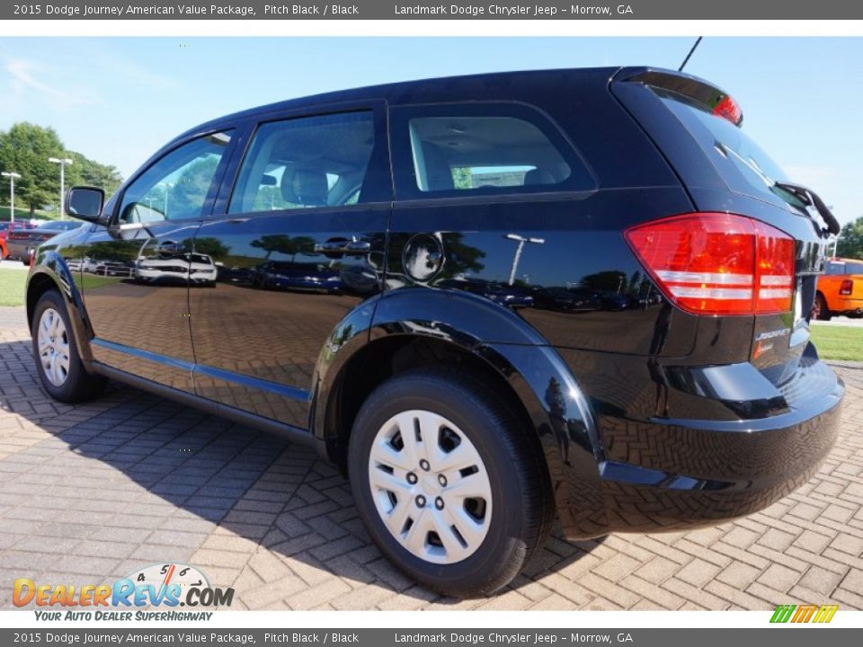 2015 Dodge Journey American Value Package Pitch Black / Black Photo #2