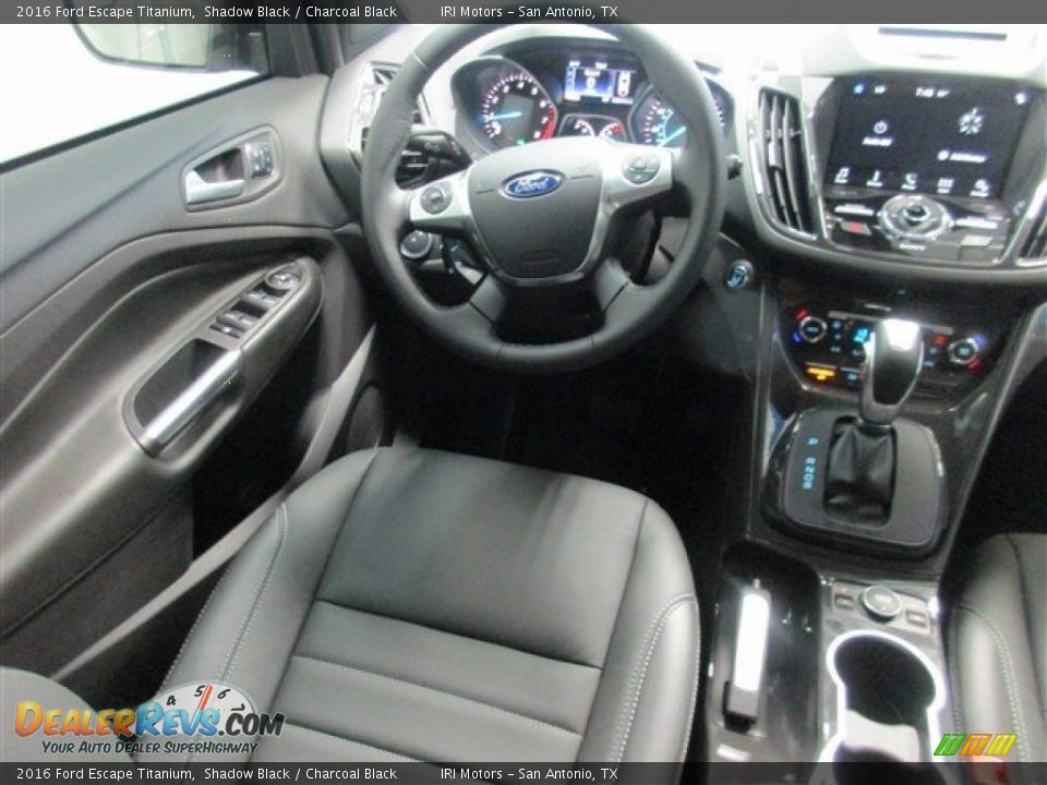 2016 Ford Escape Titanium Shadow Black / Charcoal Black Photo #11