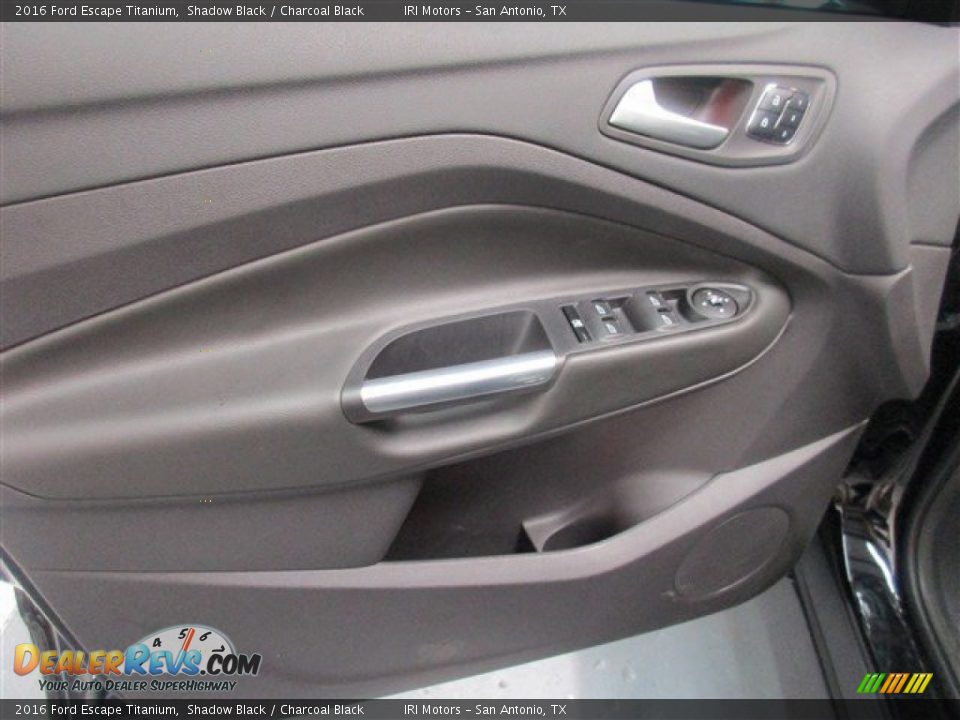 2016 Ford Escape Titanium Shadow Black / Charcoal Black Photo #16